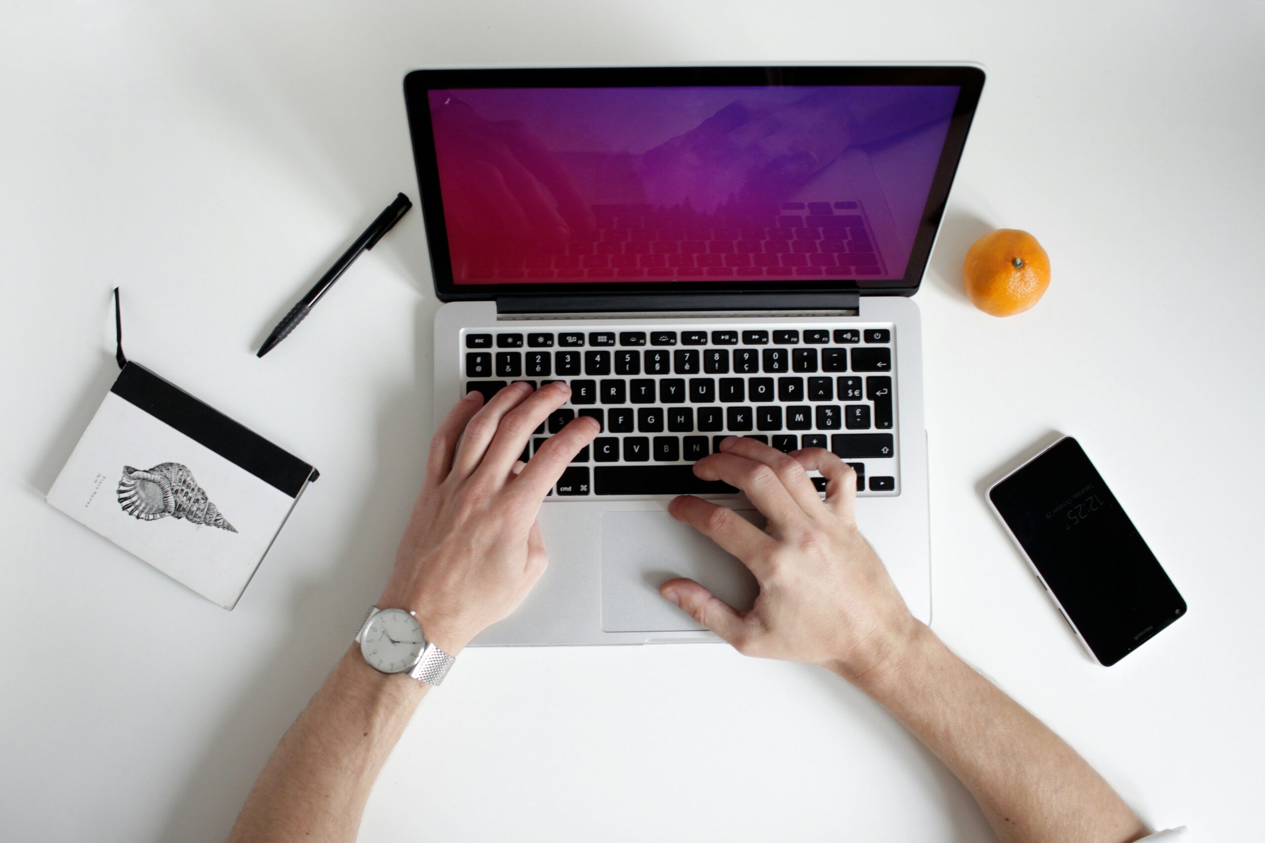 Man working on computer