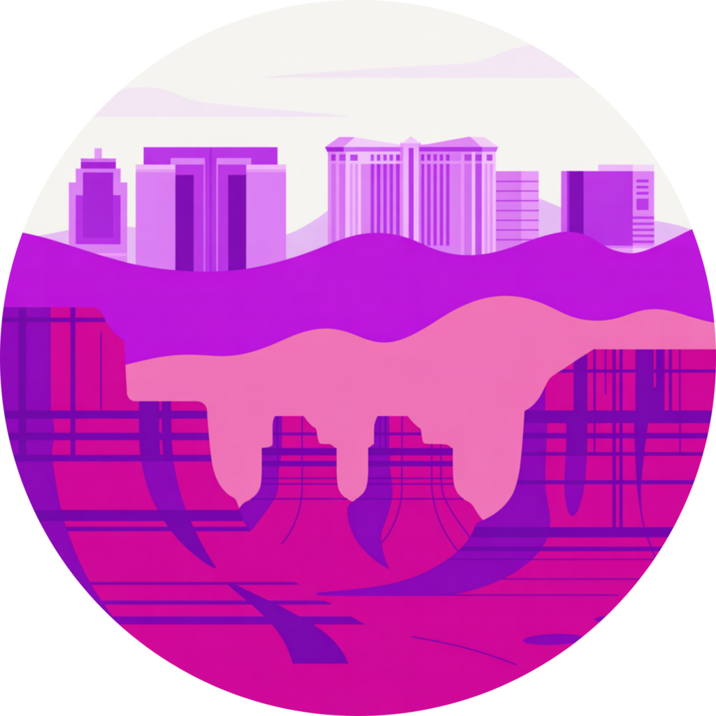 Nevada desert las vegas logo