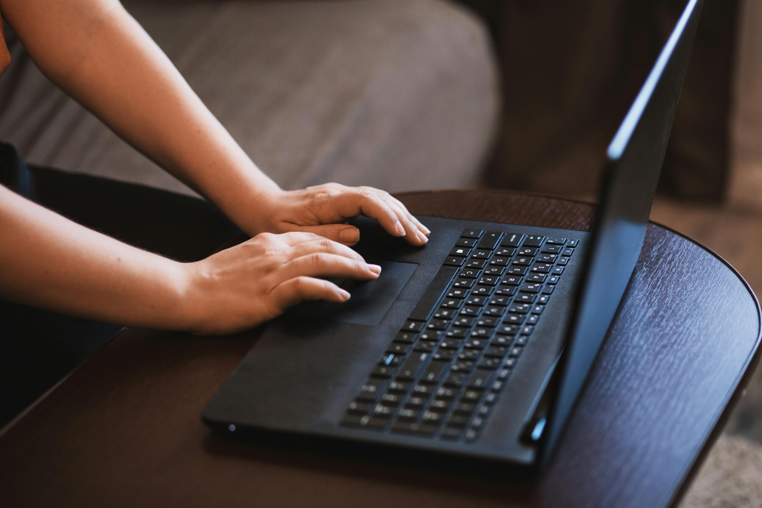 woman browsing the internet