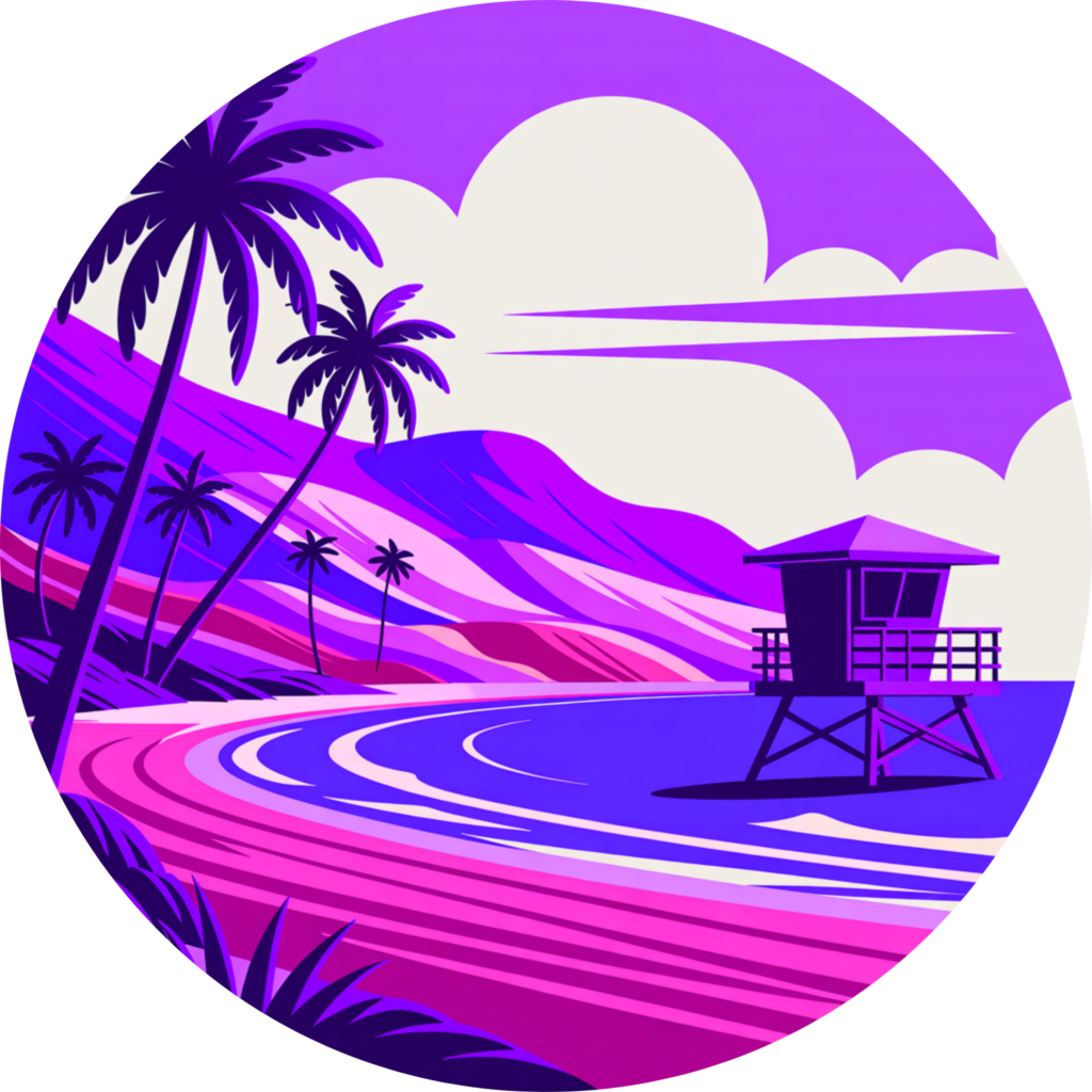 California beach logo
