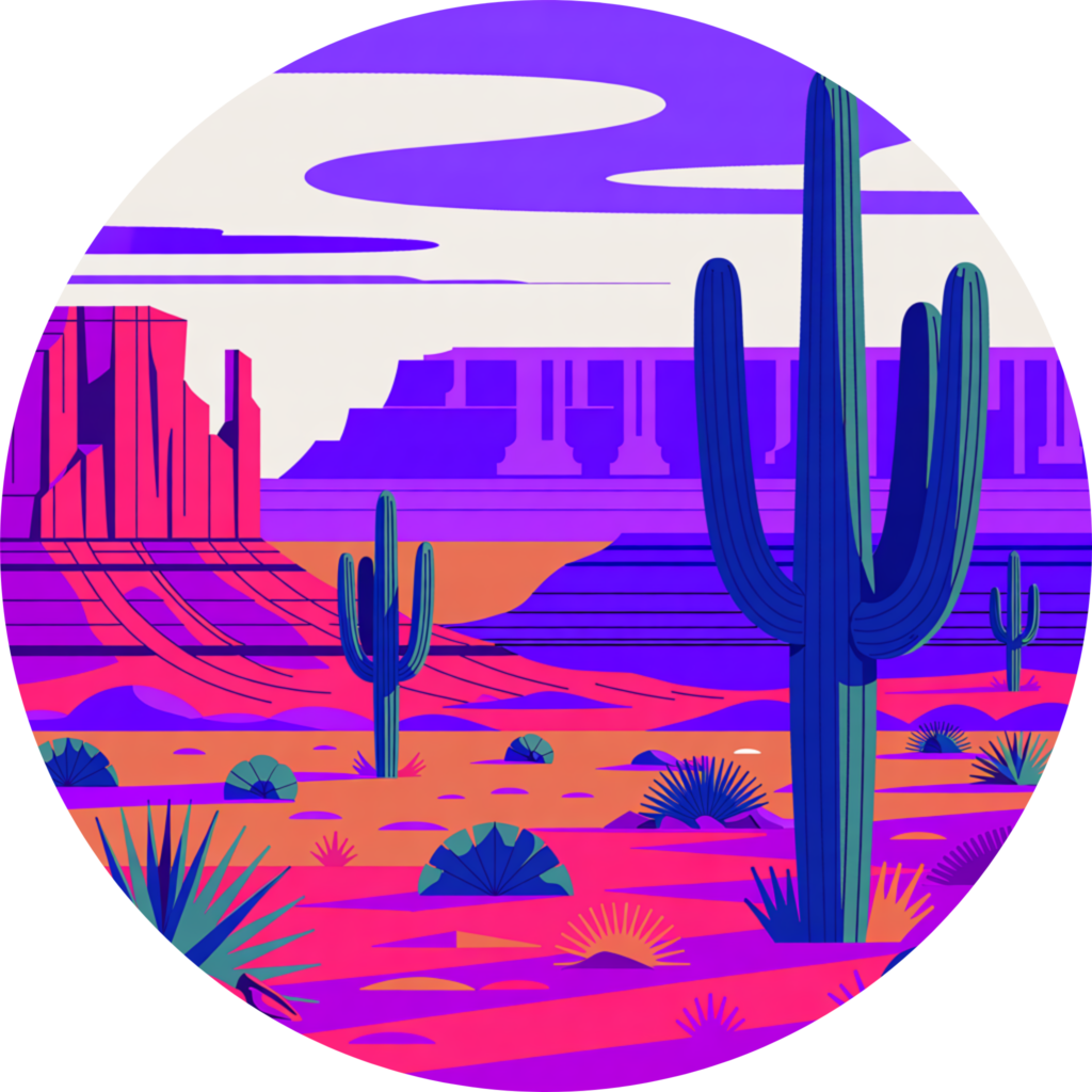 Arizona desert logo