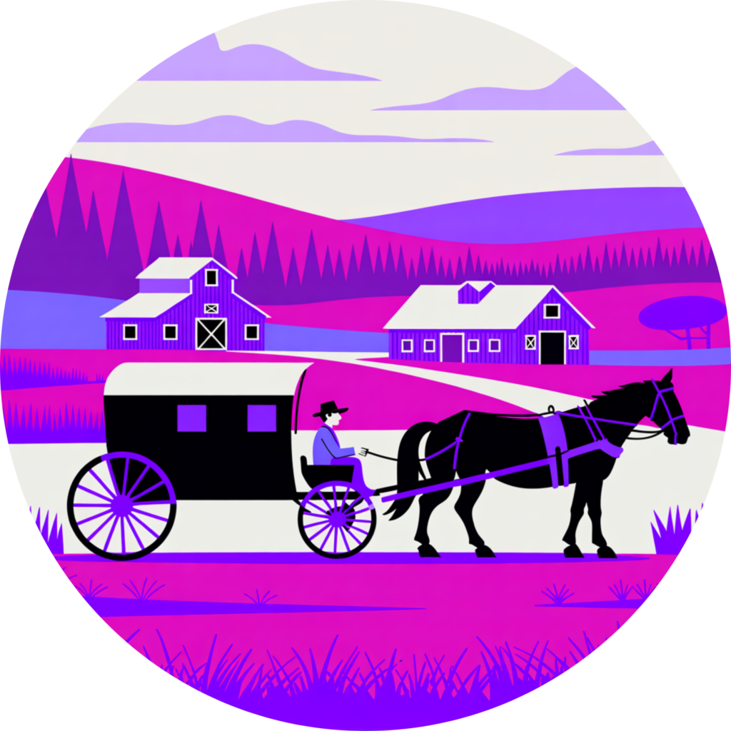 Pennsylvania horse drawn carriage logo