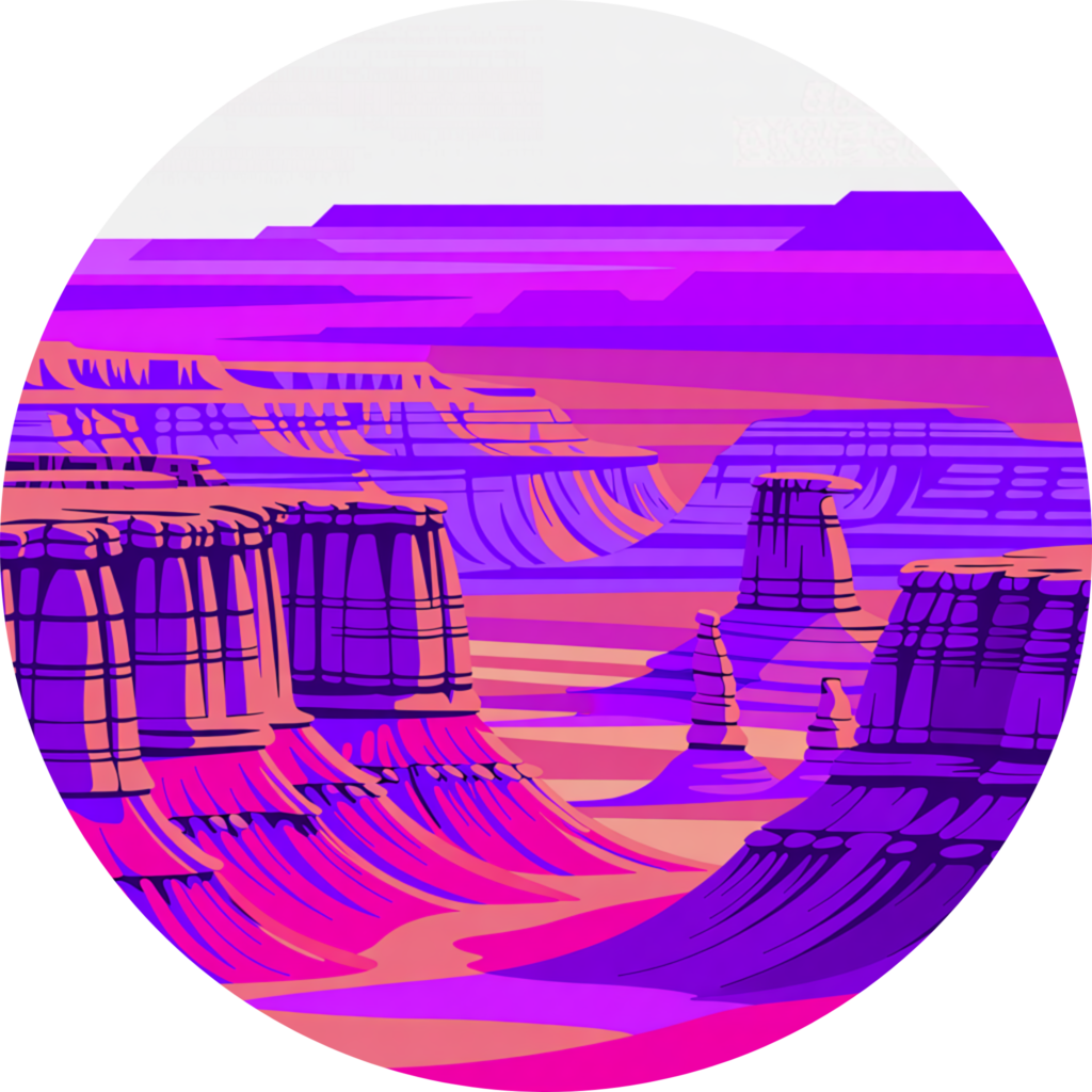 Utah desert scene logo