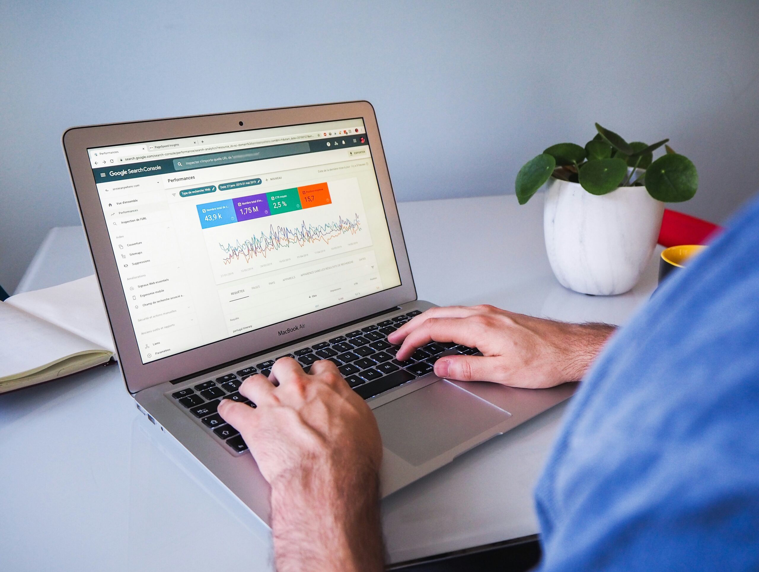seo on computer